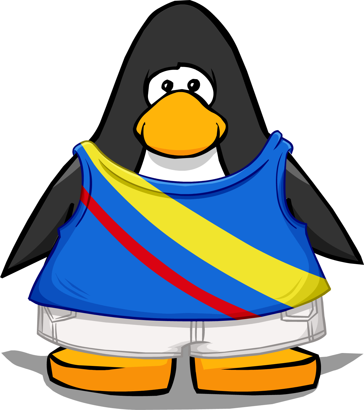 Electric Summer Outfit From A Player Card - Club Penguin Blue Boa (1380x1554)