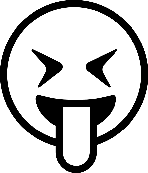 Tongue Out Emoji Rubber Stamp - Logos And Uniforms Of The New York Jets (601x700)