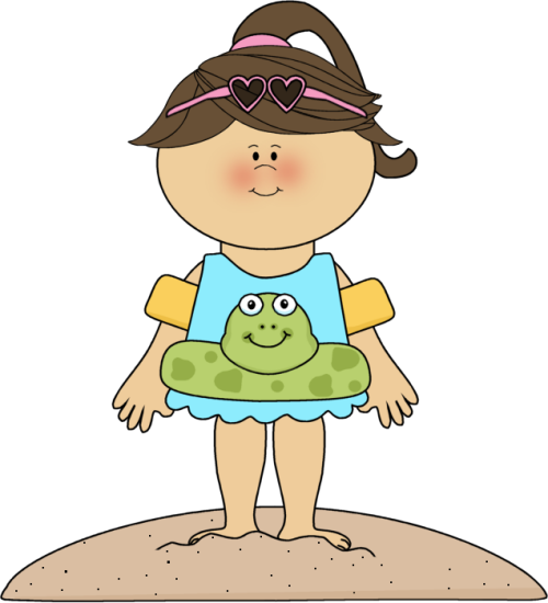 Beach Clip Art 87 63 Clipart Fans Clipartfans - Girl On The Beach Clipart (500x550)