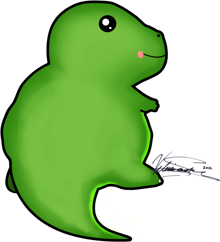 Kawaii Dinosaur - Drawing (900x1140)