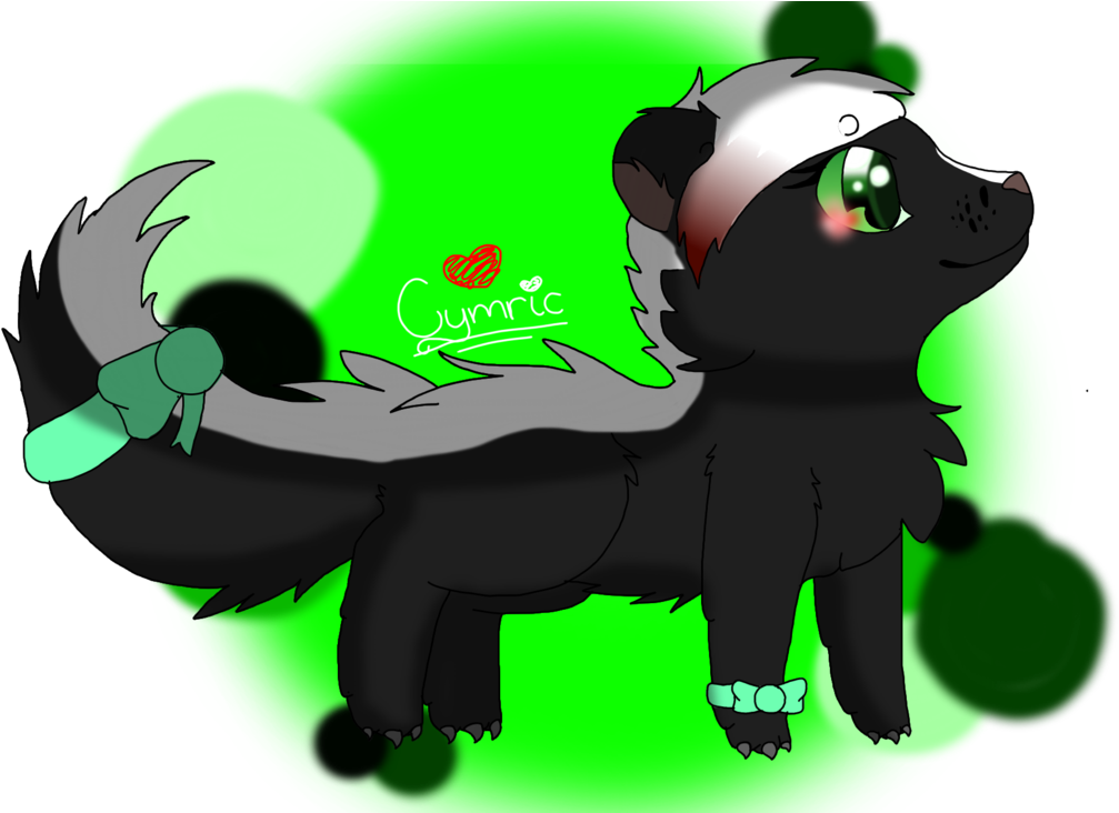 Cymric The Skunk {fursona} By Kawaii-cymric - Cartoon (1024x731)