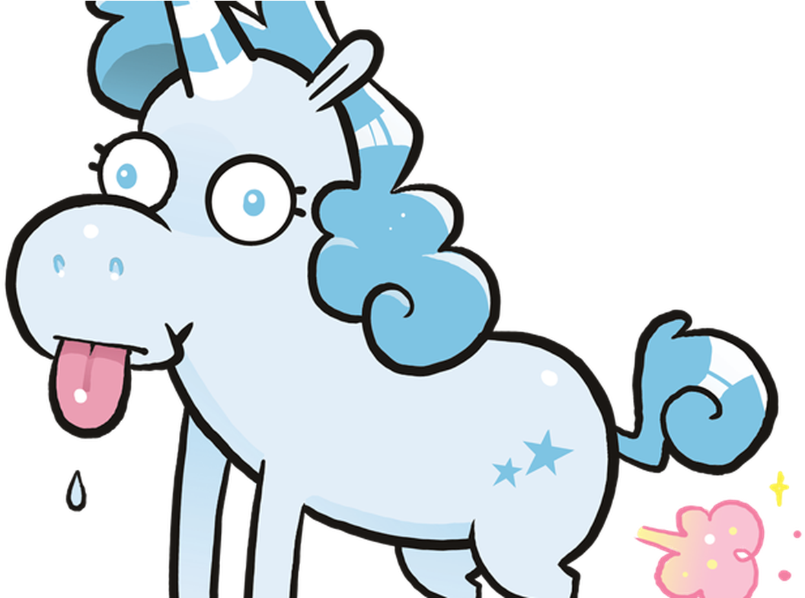 It's Unicorn Hunting Season With Quick And Quirky Card - Unicorn Farting Png Transparent (1280x868)