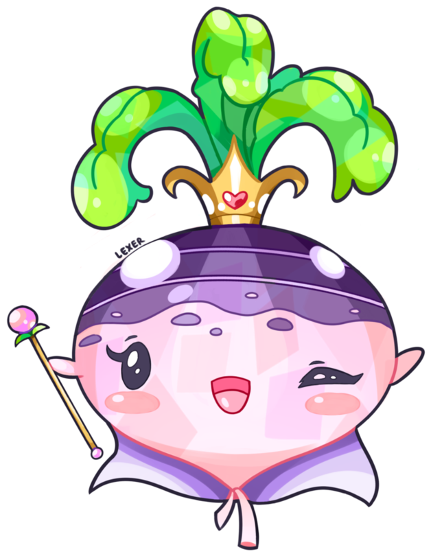 Kawaii Queen Turnip By Burntmarshmellows - Kawaii Chibi Turnip (894x894)