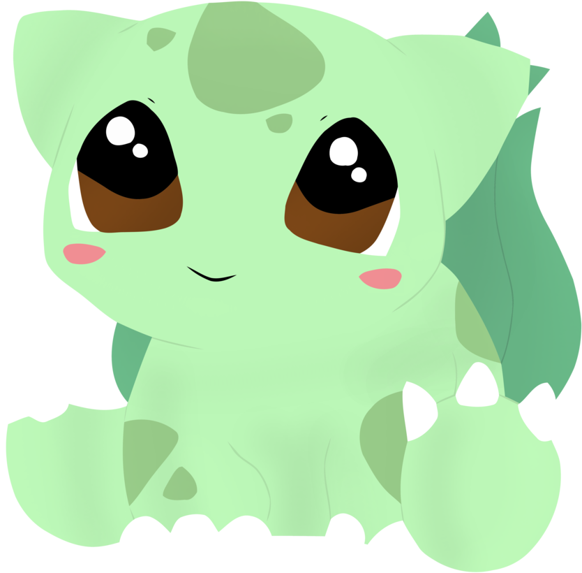 Kawaii Bulbasaur By Badlydrawnpokemon - Pokemons Kawaii Png (894x894)