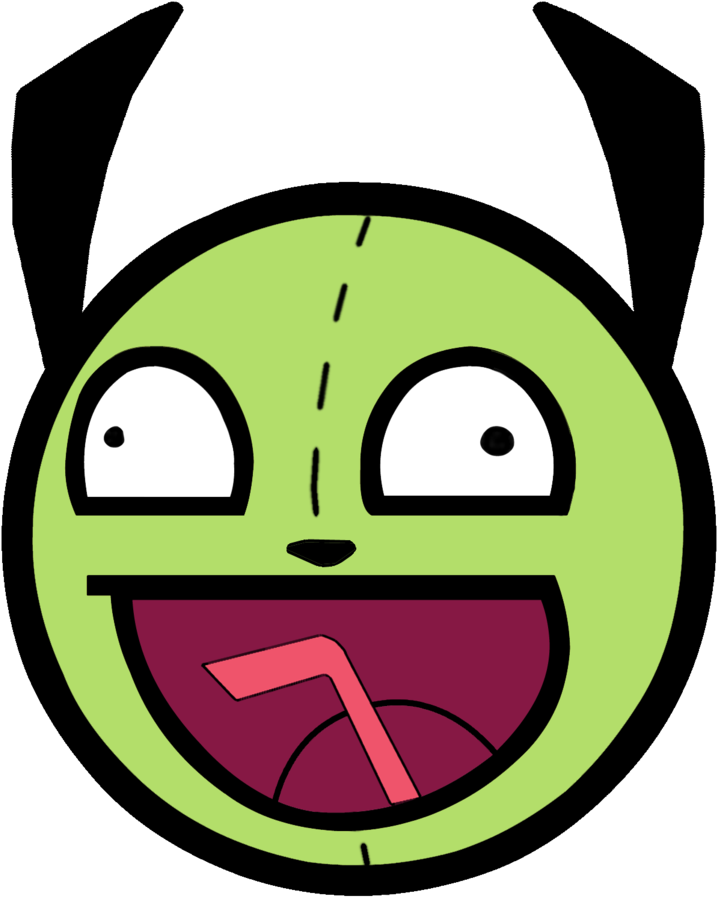 Smiley Face Desktop Wallpaper Emoticon Clip Art - Gir Awesome Face (852x937)
