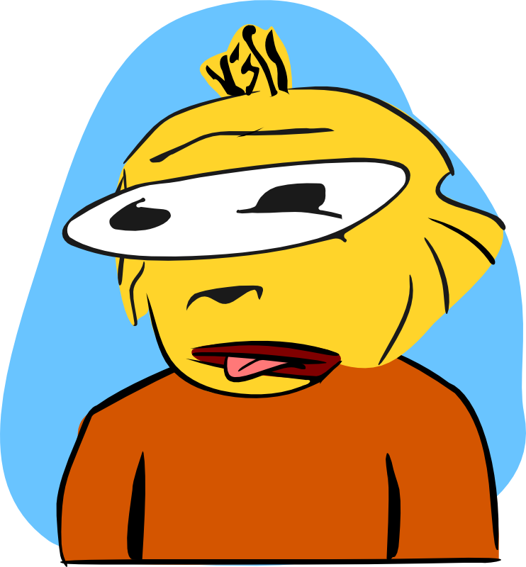 Pulling His Tongue Out - Tongue (2225x2400)