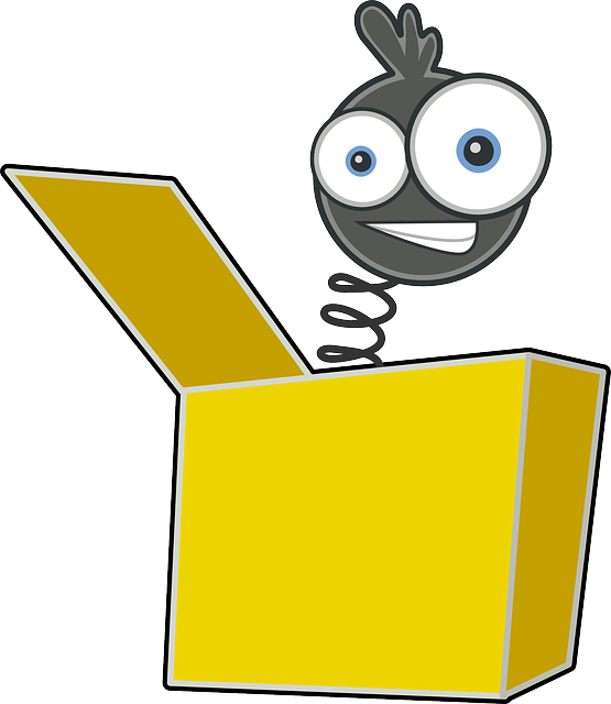 Cartoon Jack In The Box, Toy, Jack, Joker, Clown, Face, - Jack In The Box Clipart (555x640)