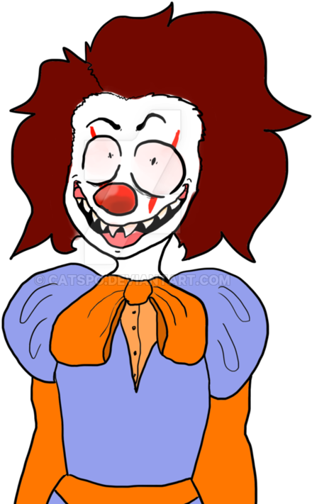 Spooky Scary Clown By Catspo - Illustration (894x894)