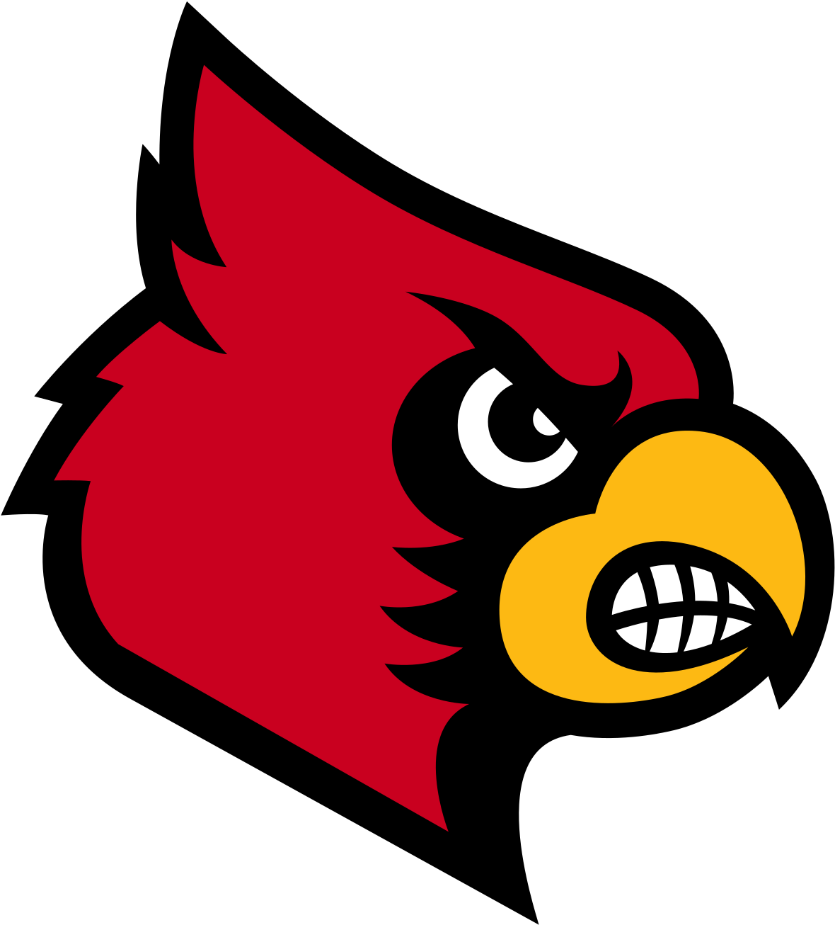 Cardinal Cartoon - University Of Louisville Mascot (1200x1324)