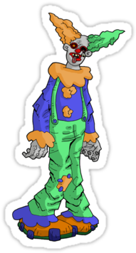 Zombie Clown Stickers By Kangarookid - Cartoon (375x360)