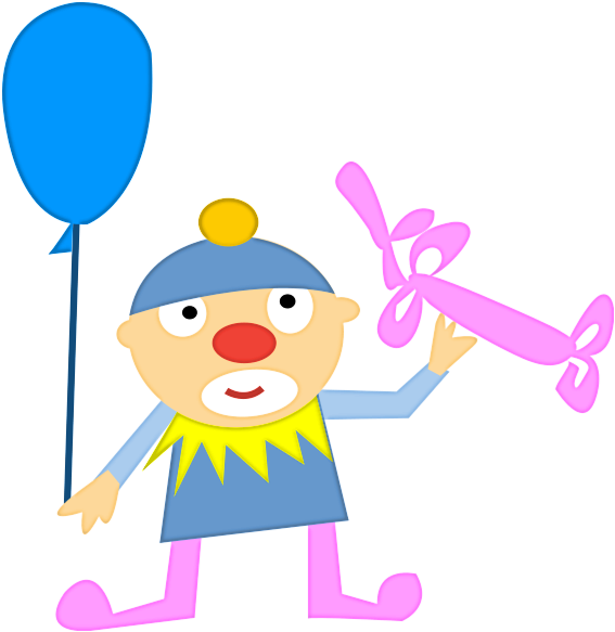 Free Clown Clipart - Clown Vector Png (583x600)