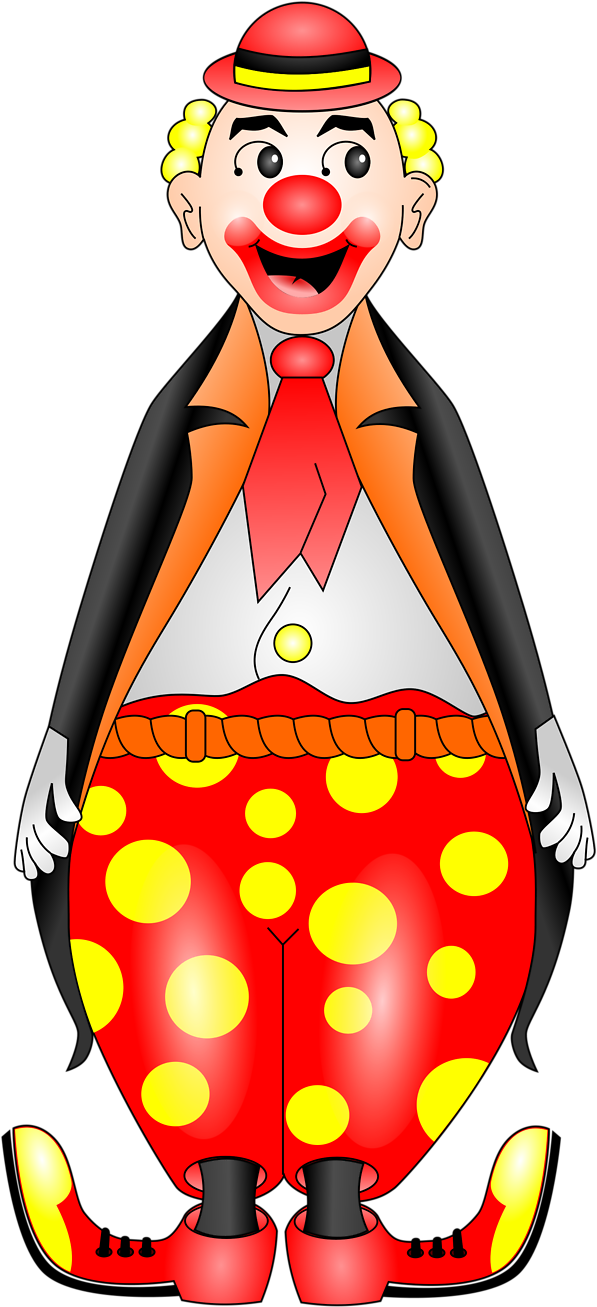Clown Clipart Transparent - Circus Clown Transparent Background (958x1355)