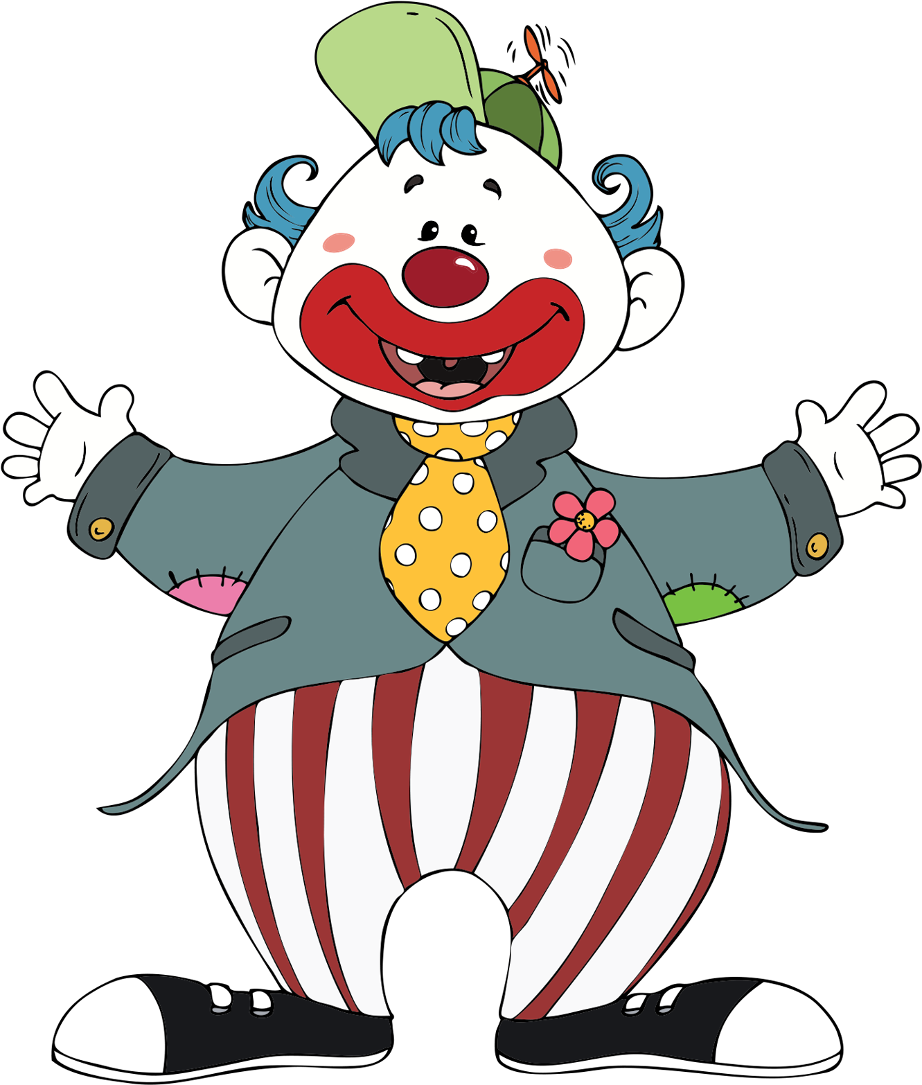 Clown Performance Cartoon Clip Art - 馬戲 團 小丑 插畫 (1408x1607)