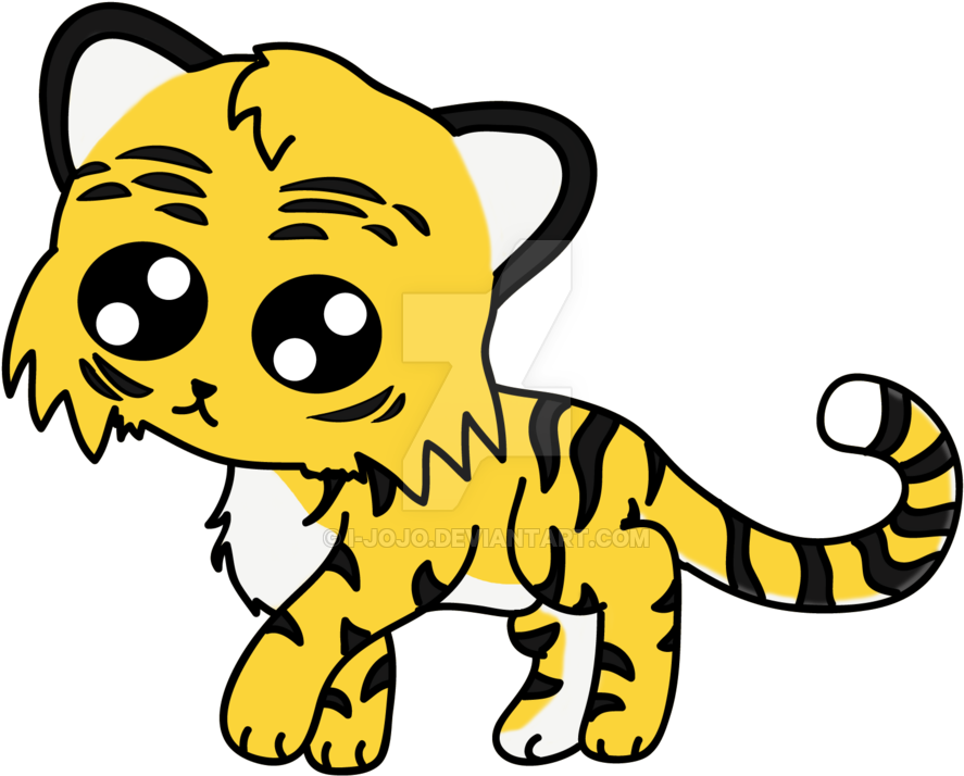 Chibi Tiger By I-jojo - Chibi Tiger By I-jojo (900x737)