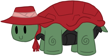 But Here Is The Tortoise Cosplaying As Alucard From - Cartoon (484x266)