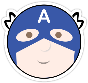 Captain America By Queen Creative - Wound (375x360)