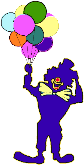 Image For Clown Holding Balloons People Clip Art - Image For Clown Holding Balloons People Clip Art (290x540)