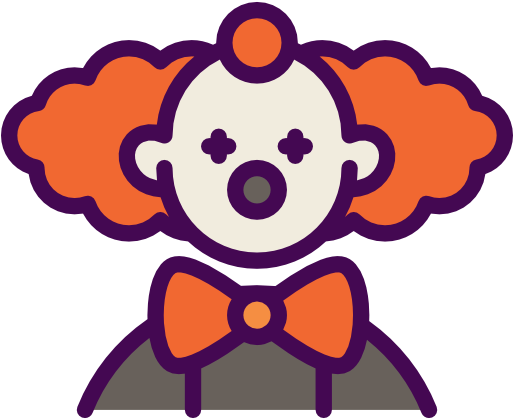 Joker Performance Evil Clown Clip Art - Clown Avatar (512x512)