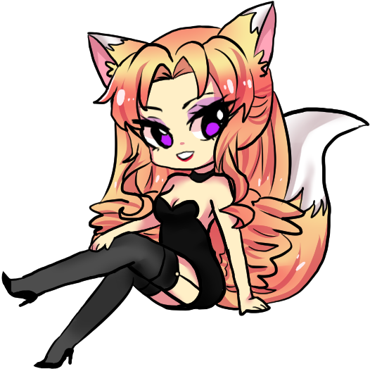 Fox Girl By Nezumi-na - Vulpini (612x538)