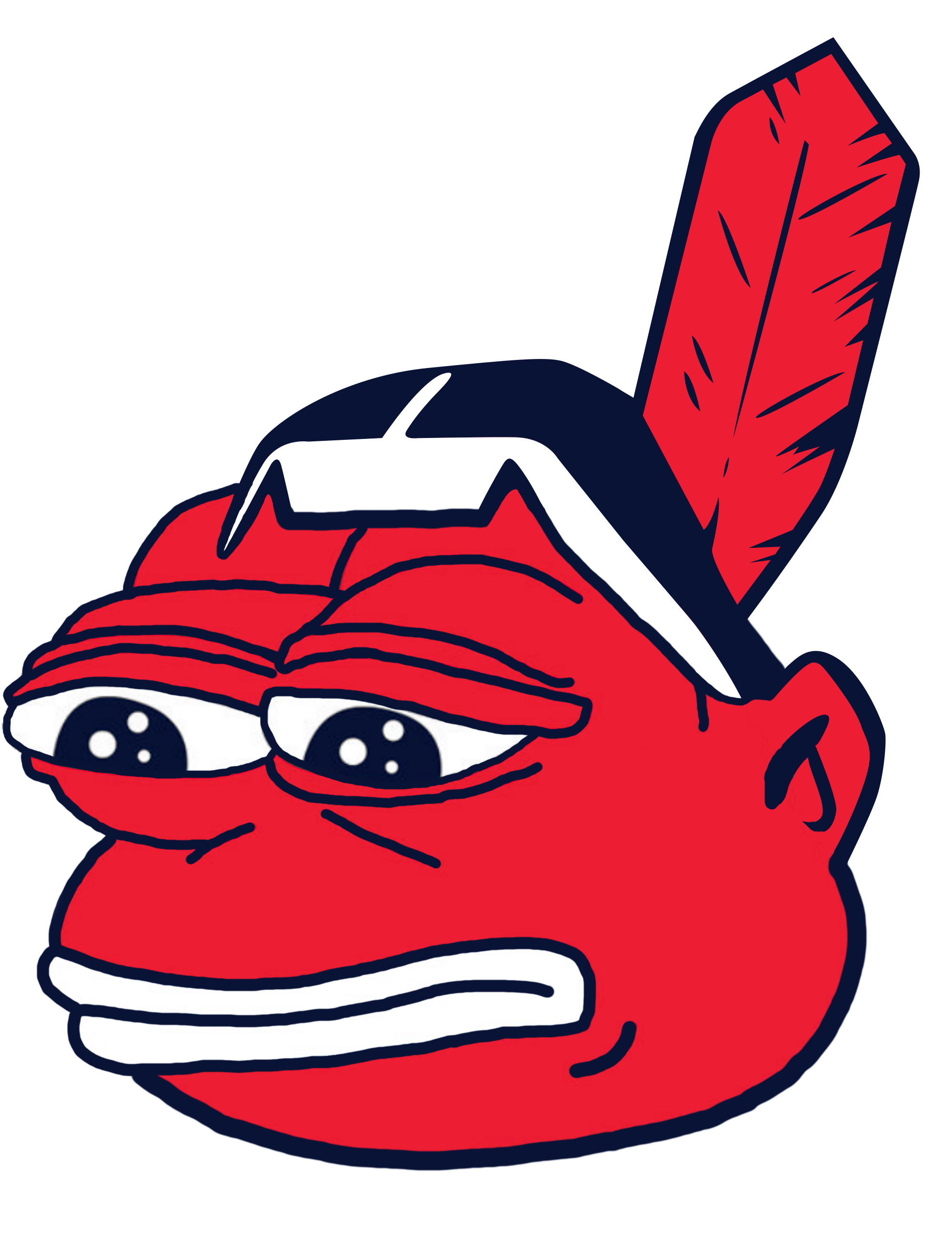 The R/nba Pepe Collection Has A Distant Cousin - Cleveland Indians Block C Logo (2000x2590)