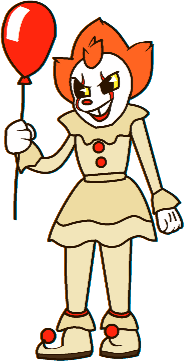 Pennywise The Clown In [floatin Rottin] By The-smileyy - Clown Cuphead (651x1228)