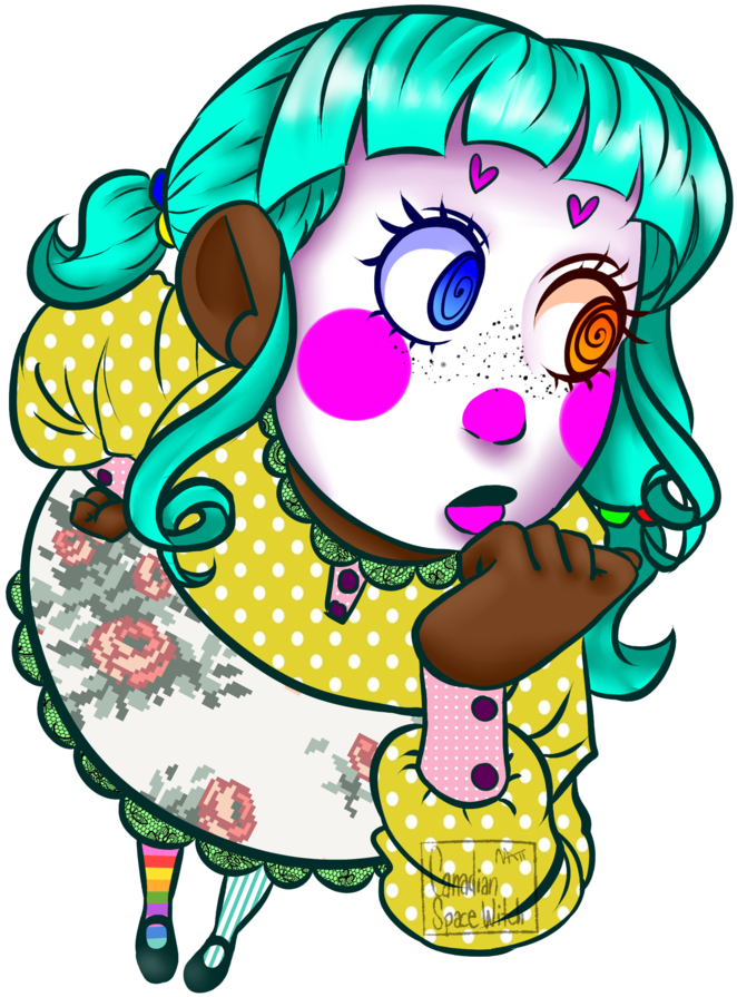 Unnamed Clown Oc By Canadianspacewitch - Drawing (730x1095)