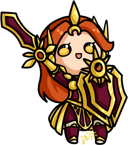 Olaf Cartoon - Leona Chibi Png (630x678)