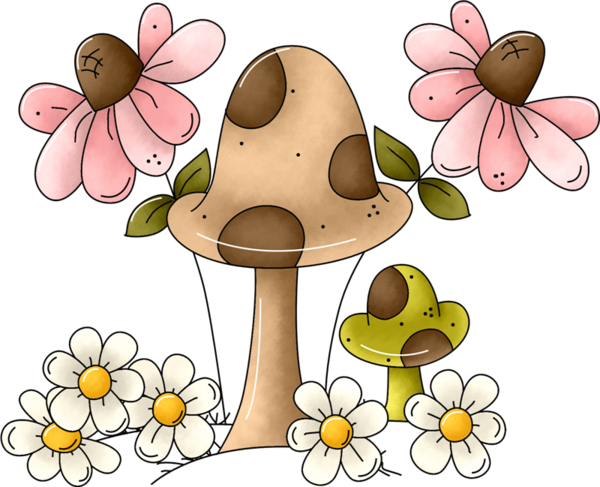 Fairy Land, Fungi, Baby Quilts, Mistress, Mushrooms, - Clipart Transparent Champignons (600x487)