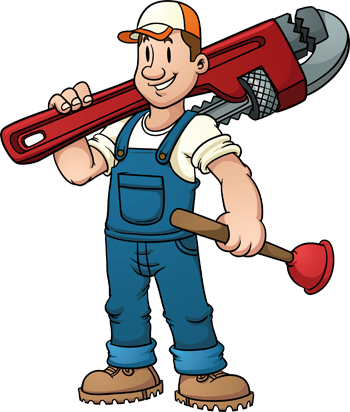 Plumber Mascot - Plumber Clipart Png (350x412)