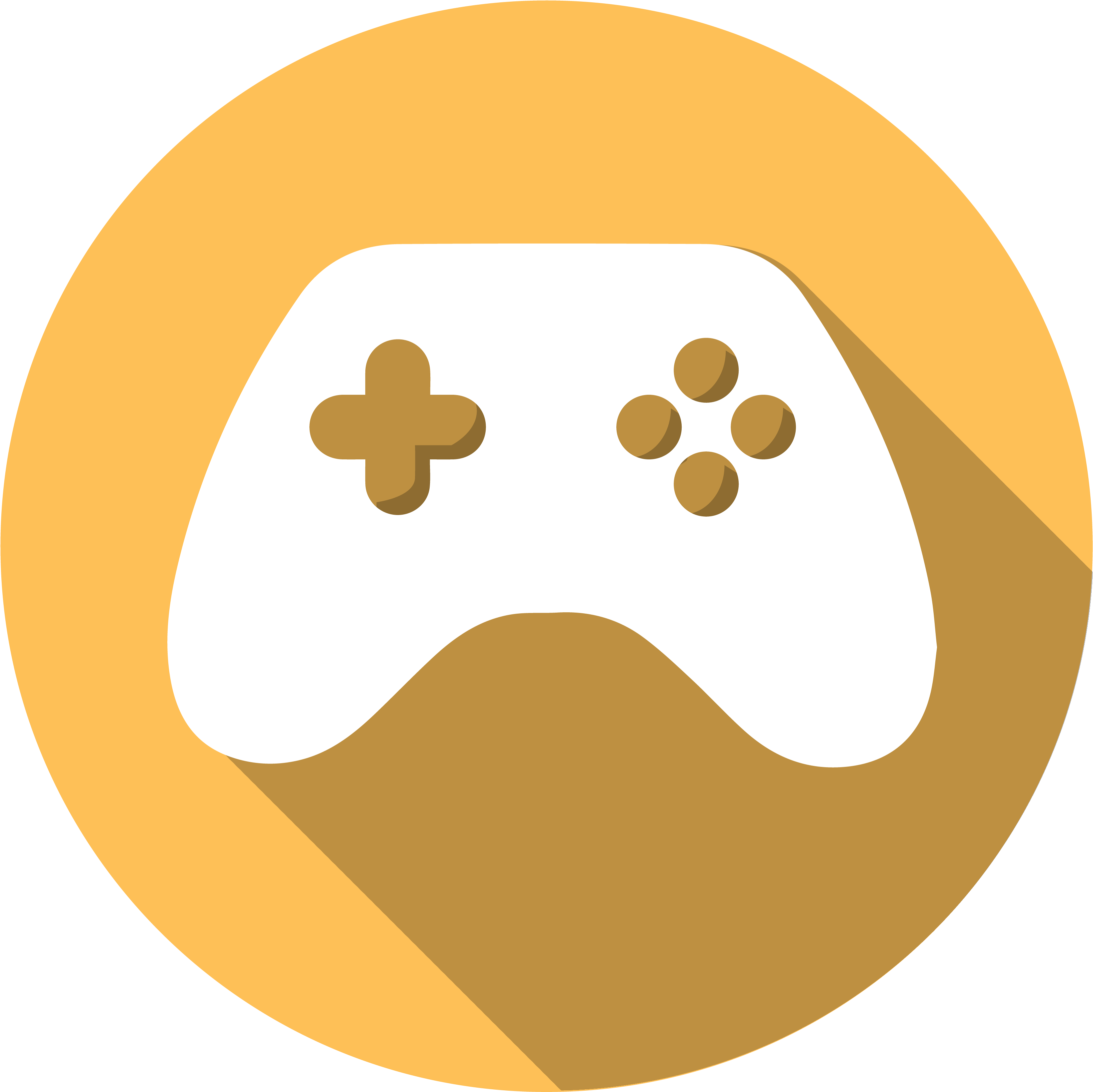 Icon Of A Video Game Controller - Game Circle Icon (3333x3333)