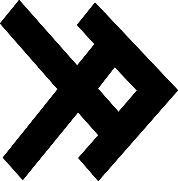 Free Vector Old Turkic Letter M Clip Art - Old Turkic Letter E (588x597)