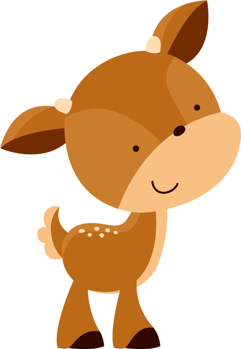 Branca De Neve Animal Veado 05 - Baby Woodland Animals Png (1200x1200)