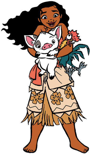 Moana And Pua And Hei Hei (372x637)