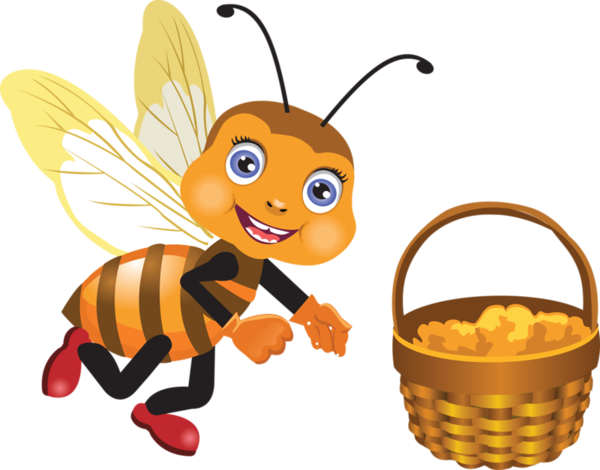 Пчелы, Abeja, Abelha, Png - Spring Time Flash Cards (600x470)