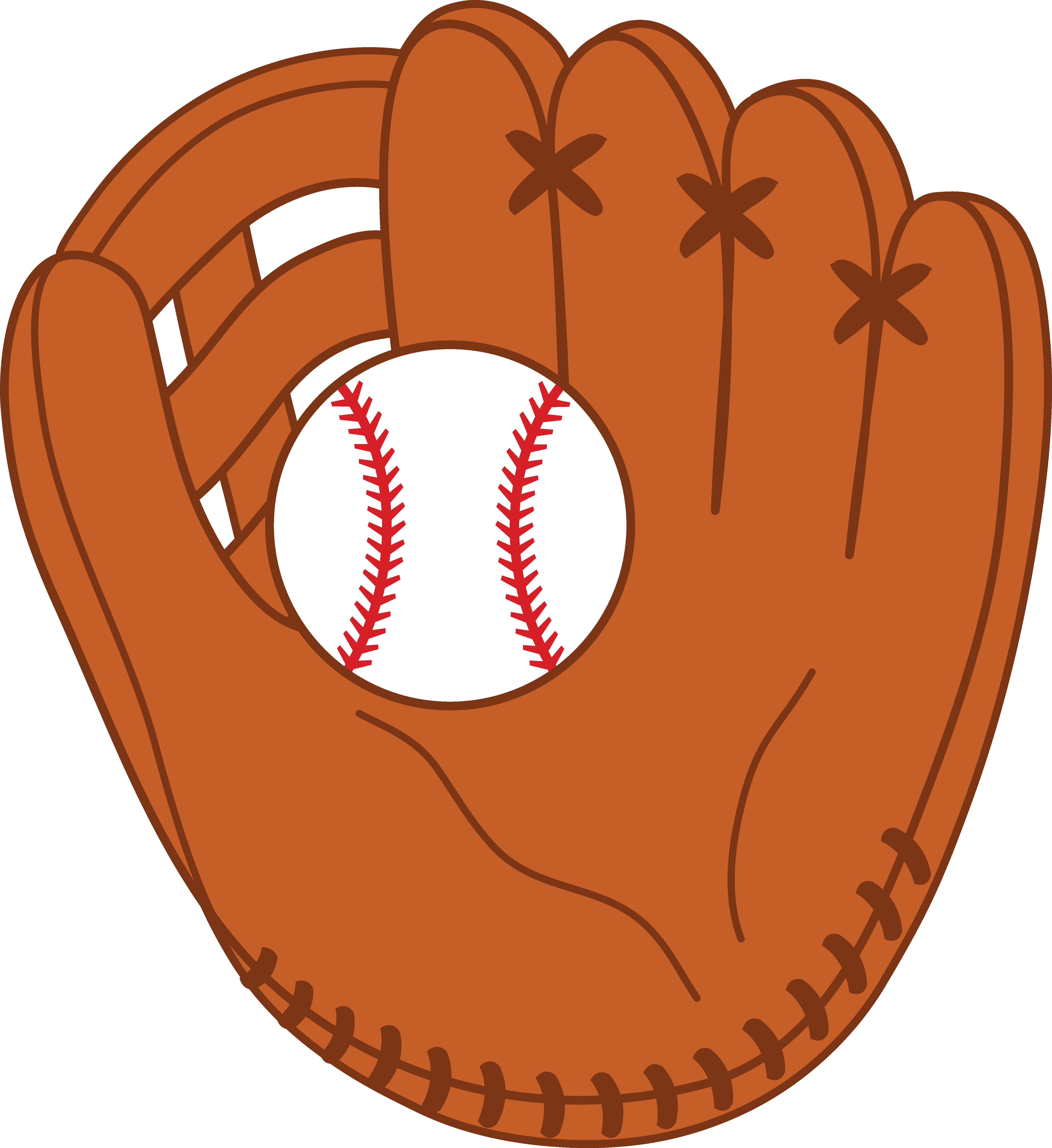 Clip Arts Related To - Baseball And Glove Clipart (5532x6037)