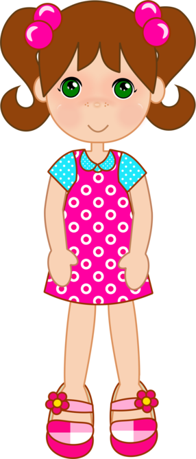 Bonecas Fofas - Minus - Girls Images Clip Art (286x667)