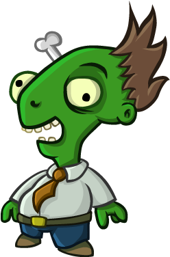 Very Scary Zombie - Cartoon (294x488)
