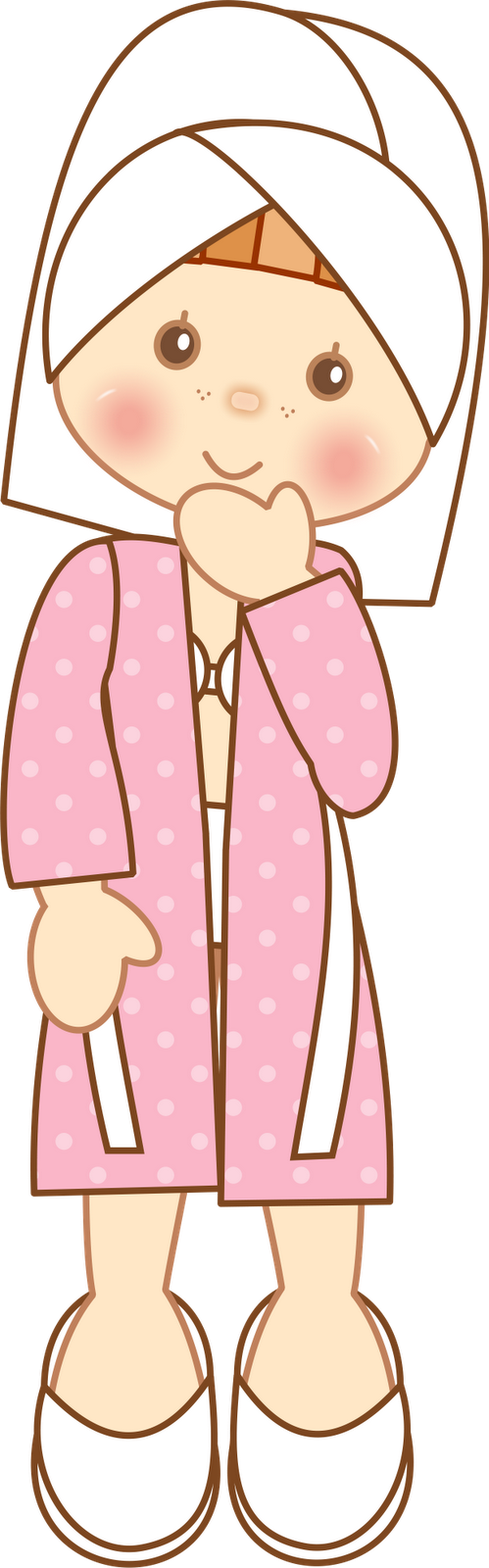 Menina Toalha Desenho (499x1600)