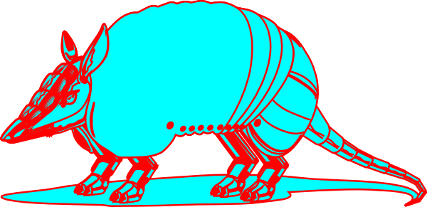 Armadillo Clip Art Vector Clip Art Online Royalty Free - Clip Art (600x291)