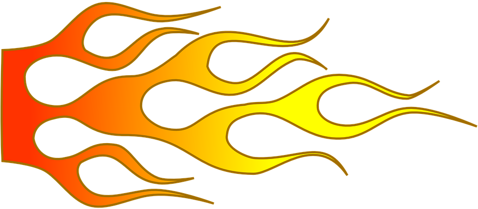 Free Vector Graphic - Flames On A Car (960x480)