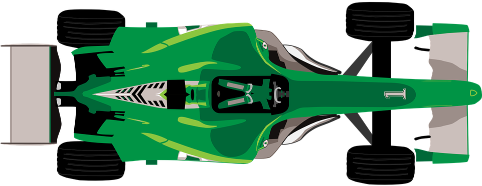 Race Car Clipart Top View - Formula 1 Clipart - (960x480) Png Clipart ...