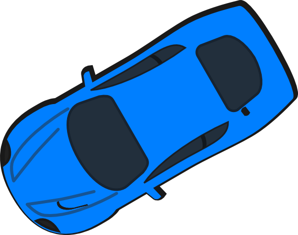 Vector Car Top View (600x472)