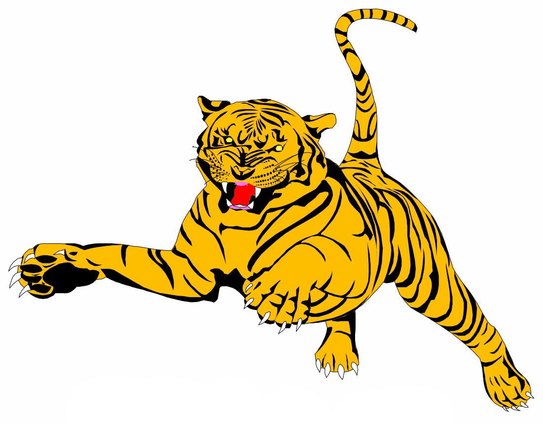 Classic Data Catalog Pouncing Tiger - Tiger Coloring Pages (1101x859)