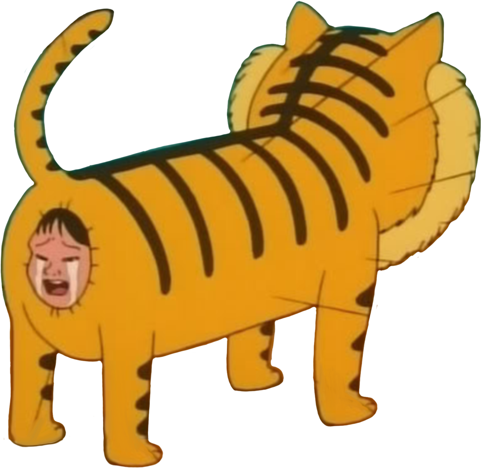 Look Alive Sunshine Tiger Png By Allheartsgoboom - Crying Cat Anus (1280x1280)