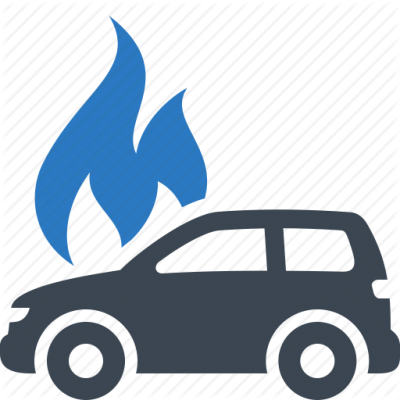 Auto Insurance Png Transparent Images - Car On Fire Icon (400x400)