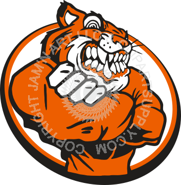 Cartoon Mean Tiger (354x361)