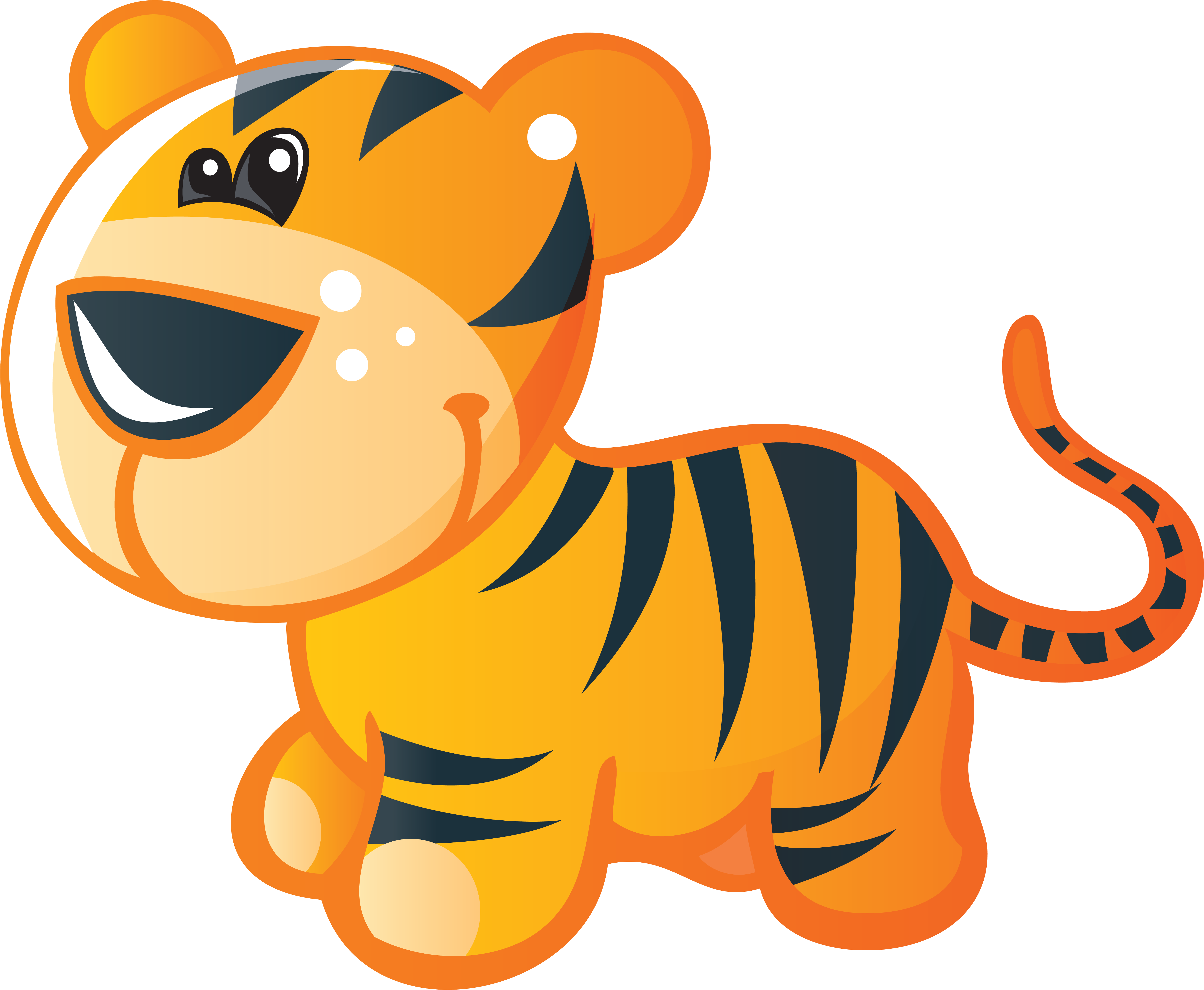 Baby Tigers Bengal Tiger Cuteness Clip Art - Baby Tigers Bengal Tiger Cuteness Clip Art (5700x4883)