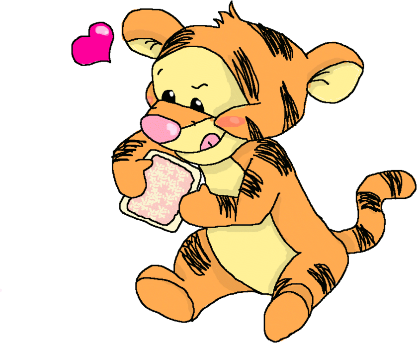 Cartoon Tiger Clipart Cute - Tigger (900x900)