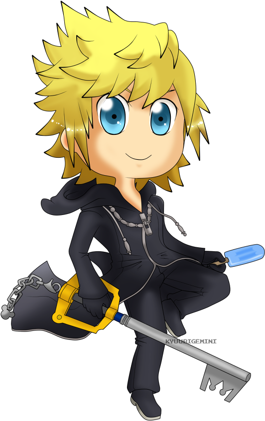 Roxas Chibi By Kanokawa - Kingdom Hearts Roxas Chibi (600x900)