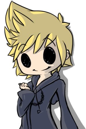 Roxas Chibi By Hofftits - Roxas Kingdom Hearts Chibi (421x447)
